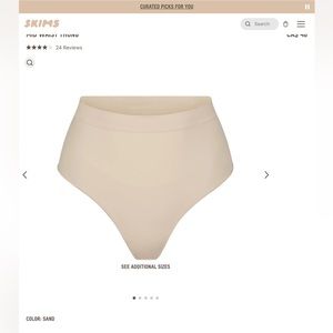 NEW IN SEALED BOX SKIMS Seamless Sculpt Mid-Waist Thong